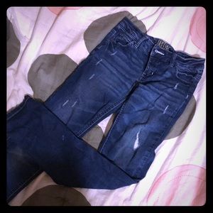 Justice 12 slim distressed mid-rise super skinny
